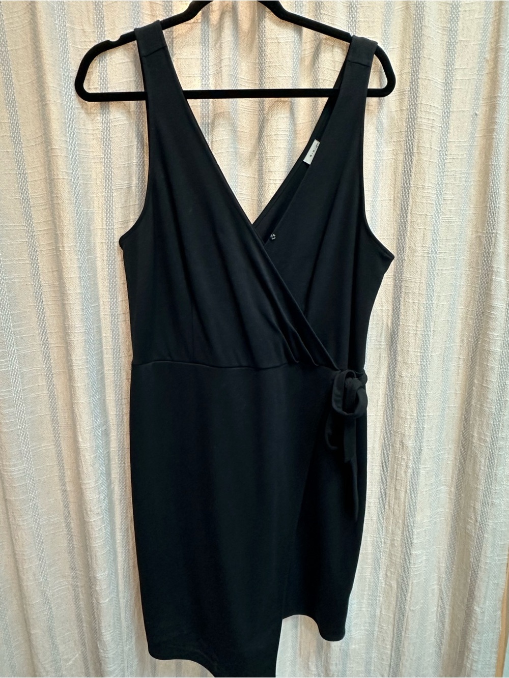 Cotton Faux Wrap Dress